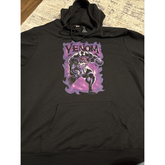 Marvel Hoodie Pullover Venom Mens Size 2Xl Black - Picture 1 of 6